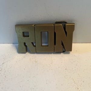 1980’s vintage brass belt buckle